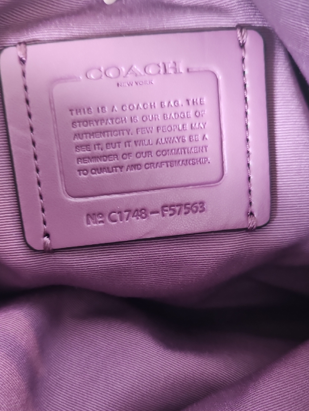 Coach Small Kelsey Purple Satchel - Picture 8 of 10